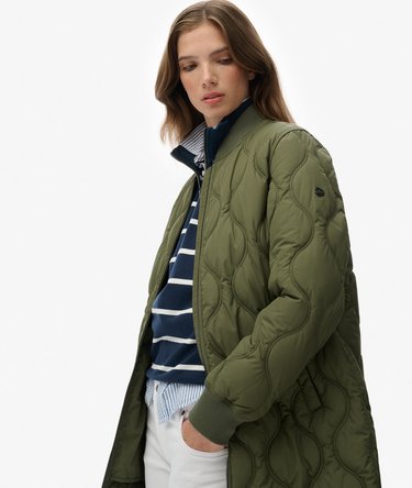 Longline Quilted Liner Jacket Image 2