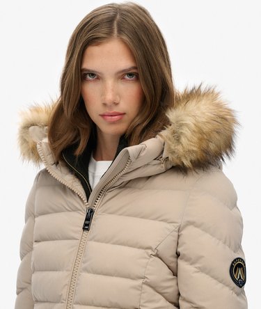 Fuji Faux Fur Hood Mid Length Image 4