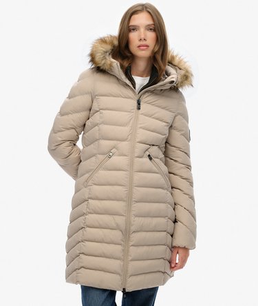 Fuji Faux Fur Hood Mid Length Image 5