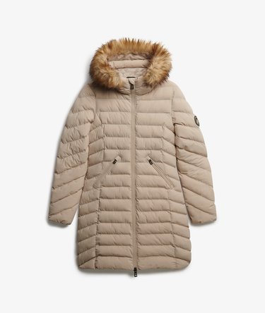 Fuji Faux Fur Hood Mid Length Image 7