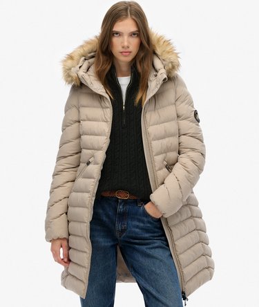 Fuji Faux Fur Hood Mid Length Image 1