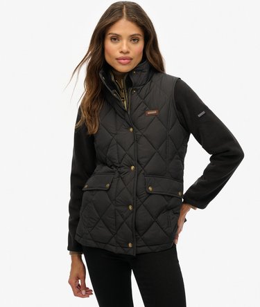 Cord Trimmed Liner Gilet Image 5