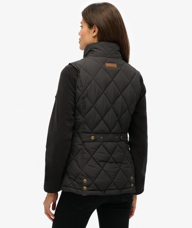 Cord Trimmed Liner Gilet Image 6