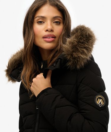Fuji Faux Fur Hood Mid Length Image 4