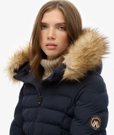 Fuji Faux Fur Hood Padded Jacket Image 4