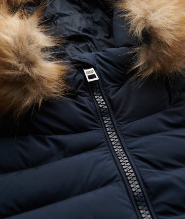 Fuji Faux Fur Hood Padded Jacket Image 7