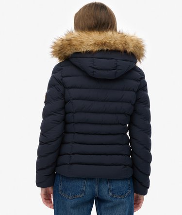 Fuji Faux Fur Hood Padded Jacket Image 6