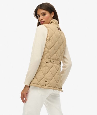 Cord Trimmed Liner Gilet Image 2