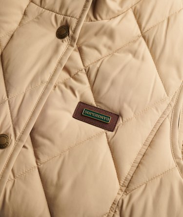 Cord Trimmed Liner Gilet Image 7