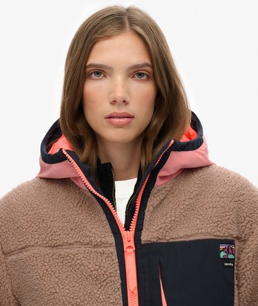 Vintage Hooded Sherpa Jacket Image 4