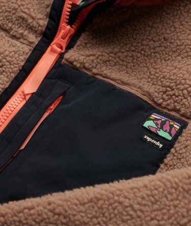 Vintage Hooded Sherpa Jacket Image 7