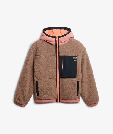 Vintage Hooded Sherpa Jacket Image 8
