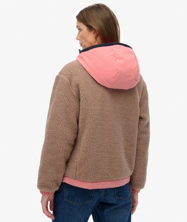 Vintage Hooded Sherpa Jacket Image 6