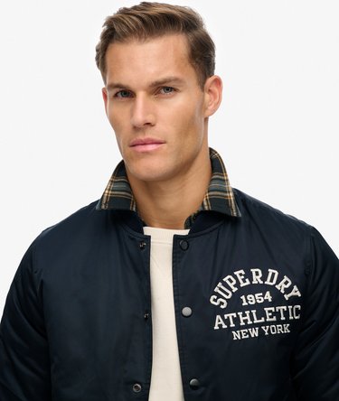 Athletic Varsity Bomber Jacket Image 4