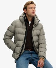Hooded Sports Puffer Jacket