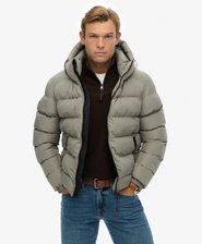 Hooded Sports Puffer Jacket