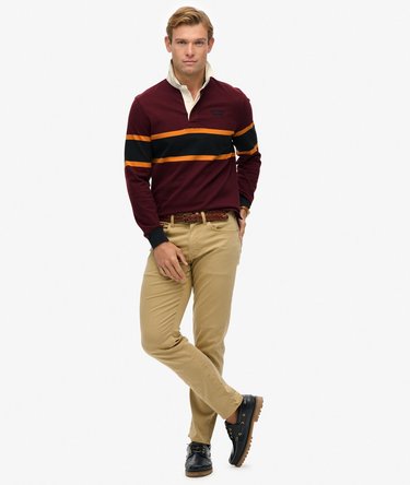 Maglia da rugby a righe vintage Athletic Image 3
