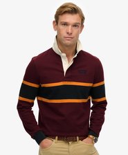 Vintage Athletic Stripe Rugby Top