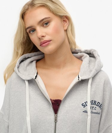 Athletic Essentials Oversized Zip Hoodie Image 4