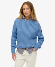 Slouchy Cable Knit Jumper