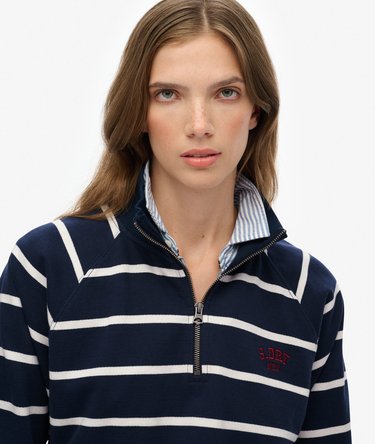 Athletic Essentials Randig Halvzip Image 4