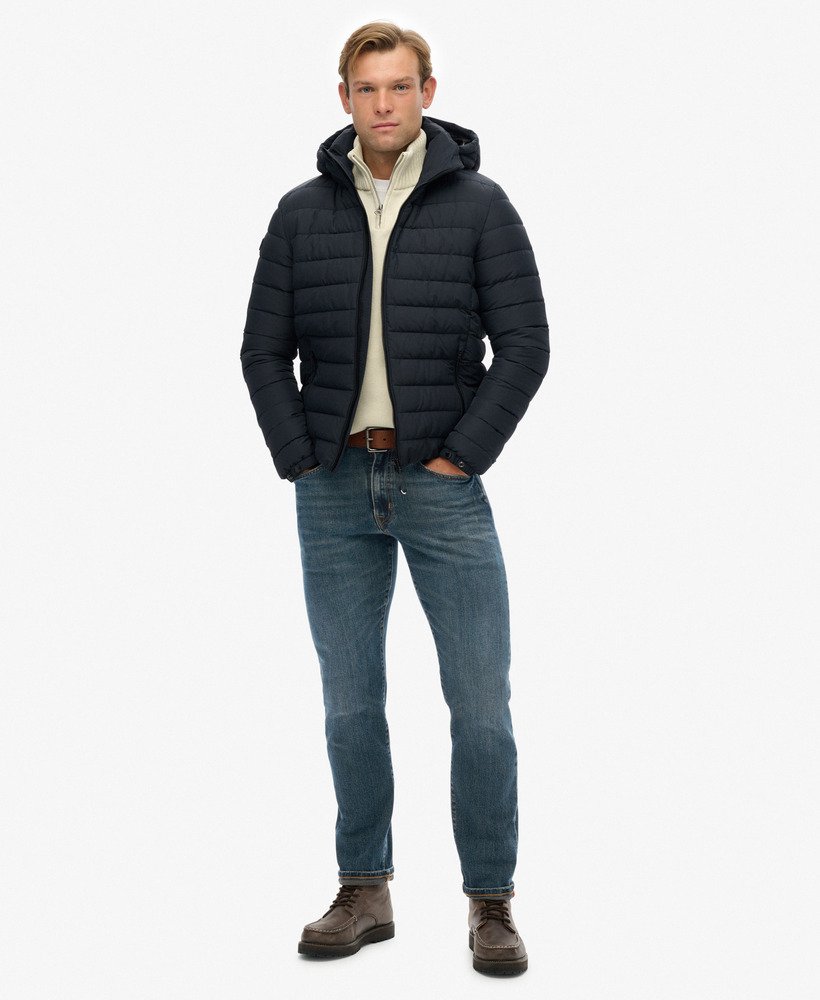Hooded Fuji Padded Jacket-Eclipse Navy main image 1