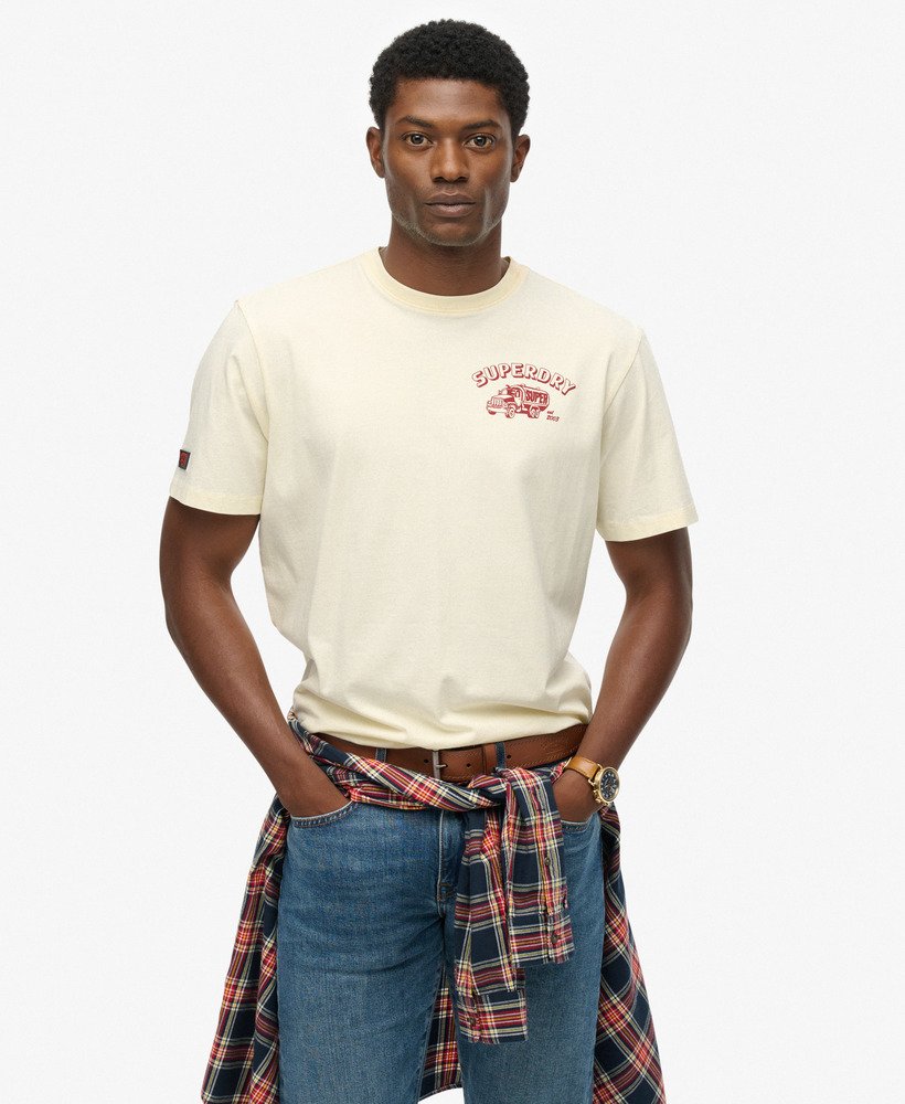 mens Trade Tools Oversized T-Shirt in DUSTY WHITE | Superdry US