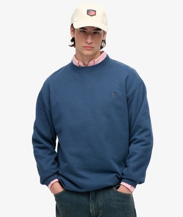Blank Oversized Crew Sweatshirt Image 1