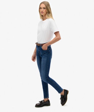 Organic Cotton High Rise Skinny Jeans Image 3
