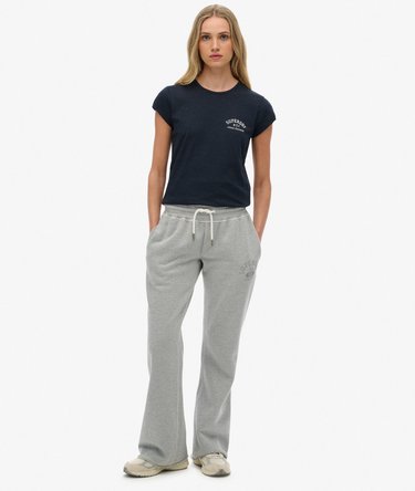 Athletic Print Flare Joggers Image 1