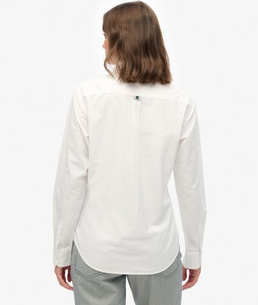 Camisa Oxford Slim Manga Larga Image 5