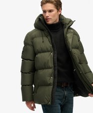 Hooded Five Baffle Sports Puffer Jacket