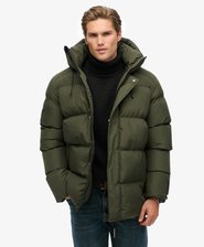Hooded Five Baffle Sports Puffer Jacket