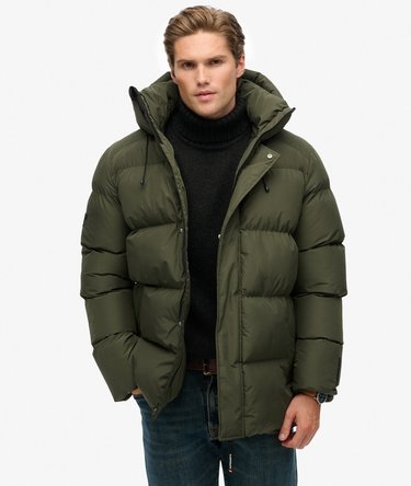 Hooded Five Baffle Sports Puffer Jacket Image 1