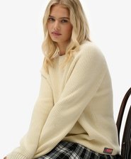 Relaxed Ribbed Knitted Jumper