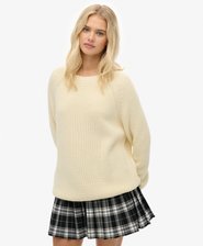 Relaxed Ribbed Knitted Jumper