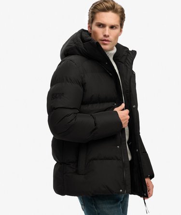 Hooded Five Baffle Sports Puffer Jacket Image 2