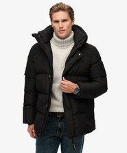 Hooded Five Baffle Sports Puffer Jacket