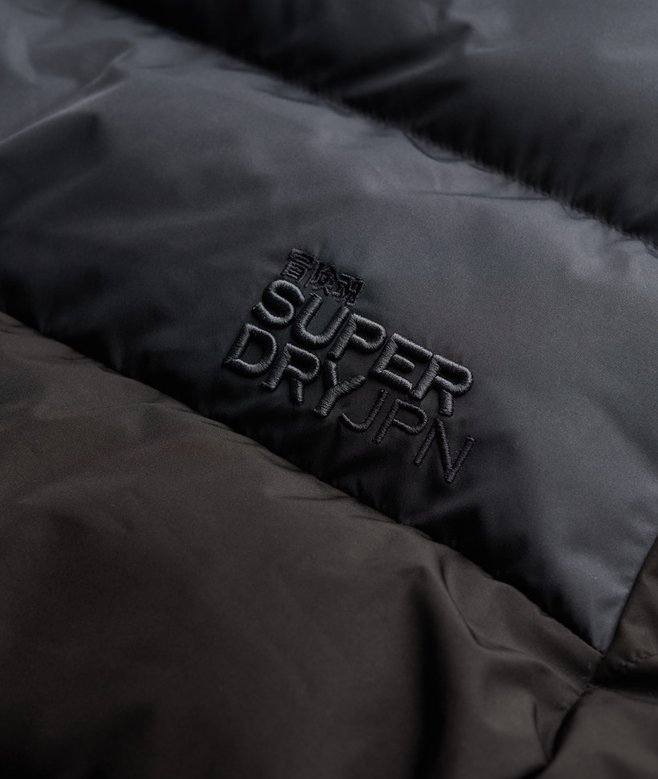 Colourblock Hooded Puffer Jacket