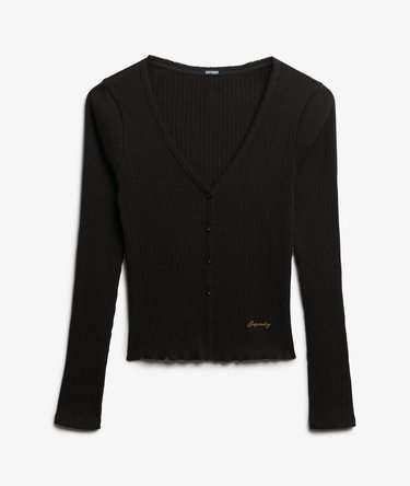 Essential Button Through Long Sleeve Top Image 6