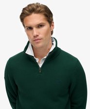 Cotton Half Zip Knit Jumper
