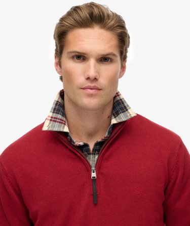 Essentials Baumwoll-Pullover mit Reißverschluss Image 4