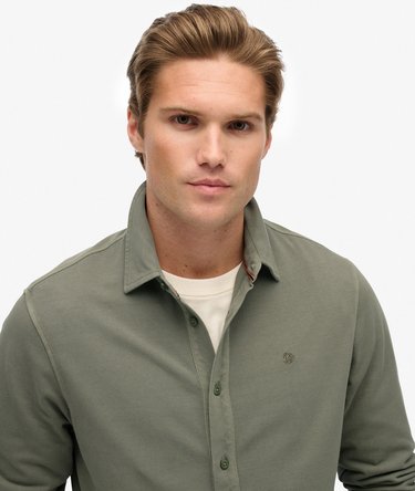 Camisa Manga Larga Vintage Destroy Pique Image 4