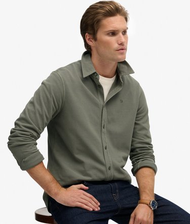 Camisa Manga Larga Vintage Destroy Pique Image 2