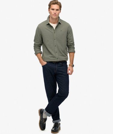 Camisa Manga Larga Vintage Destroy Pique Image 3