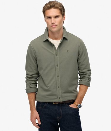 Camisa Manga Larga Vintage Destroy Pique Image 1