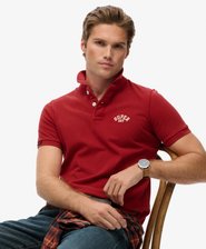 Vintage Athletic Polohemd mit Stickerei