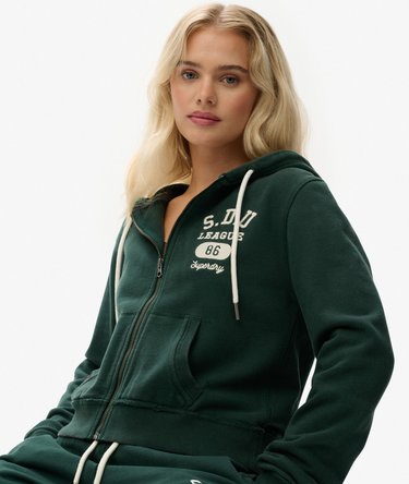 Athletic Essentials Relaxed Crop Zip-hoodie Image 2