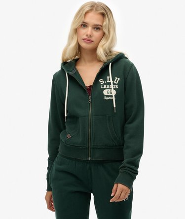 Athletic Essentials Relaxed Crop Zip-hoodie Image 1