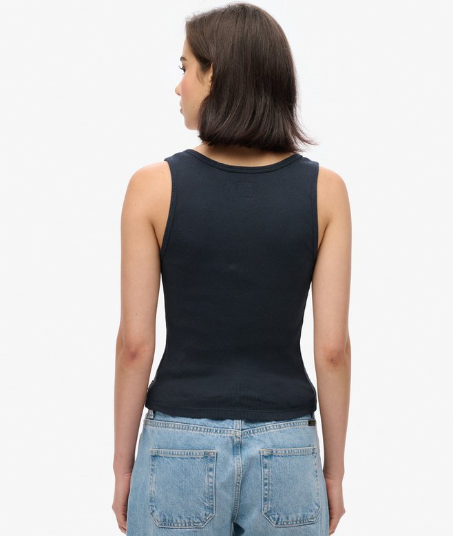 Athletic Essentials Button Down Vest Top